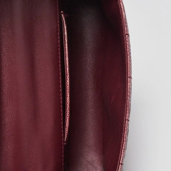 Chanel Dark Red Square Quilted Lizard Extra Mini Flap Bag - Picture 7 of 11